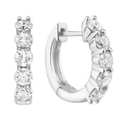 Huggie Hoop Earrings - 1 Ct