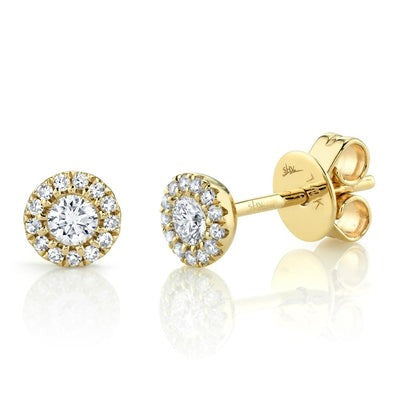 SHY CREATION - DIAMOND CLUSTER POST EARRINGS