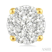 ASHI - 1 CARAT LOVEBRIGHT ESSENTIAL DIAMOND STUD EARRINGS