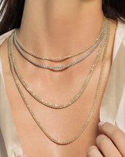 GOLD ICED CHAIN 18"