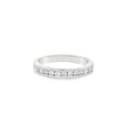 Channel Set Diamond Wedding Band