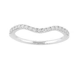 DIAMOND CONTOUR WEDDING BAND – 0.15 TCW