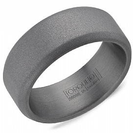 Crown Ring – Sandblast Tantalum Band