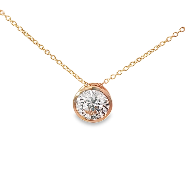 DIAMOND SOLITAIRE PENDANT - 2 TCW