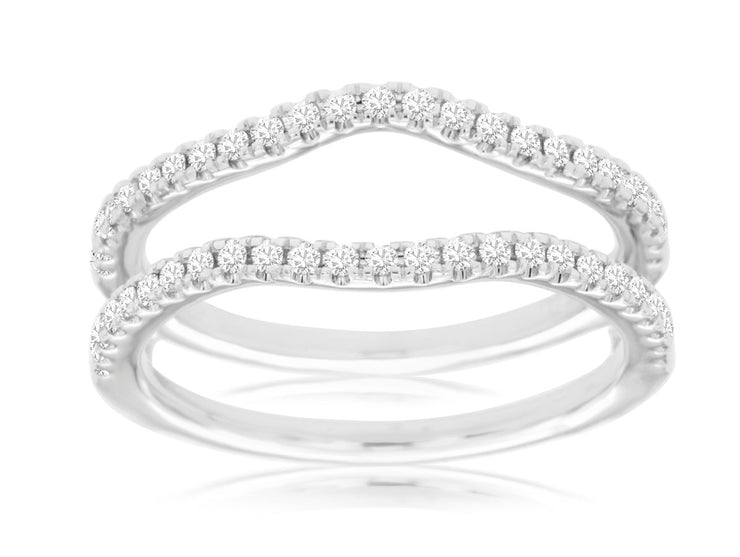 DIAMOND CONTOUR RING GUARD 0.37CTW
