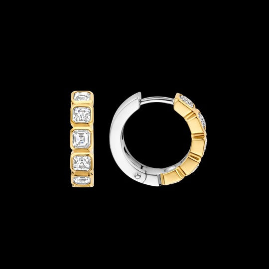 TI SENTO - CUBIC ZIRCONIA HOOP EARRINGS