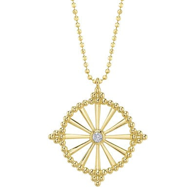 Shy Creation - Diamond Wheel Necklace