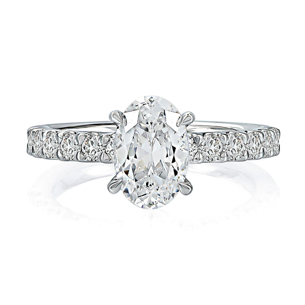 Prong Set Diamond Engagement Ring Setting