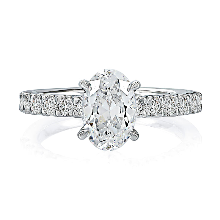 Prong Set Diamond Engagement Ring Setting