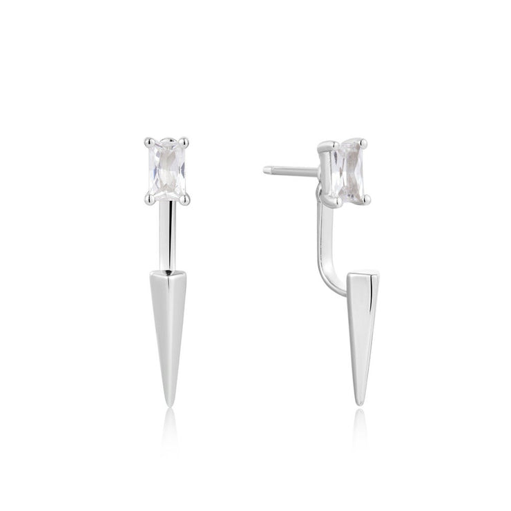 ANIA HAIE - SILVER POINT STUD EAR JACKETS