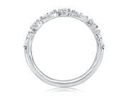 A Jaffe - Alternating Marquise & Round Diamond Band
