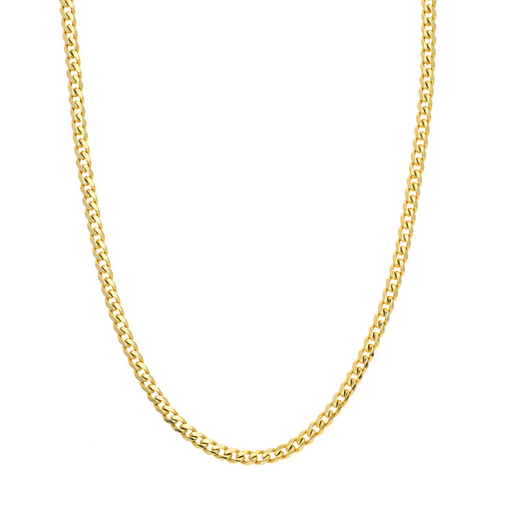 YELLOW GOLD MIAMI CUBAN CHAIN 22"