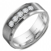 CROWN RING - MENS DIAMOND BAND