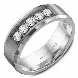 CROWN RING - MENS DIAMOND BAND
