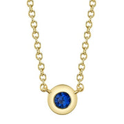 SHY CREATION - BEZEL SET SAPPHIRE PENDANT