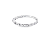 ALTERNATING SHAPES DIAMOND WEDDING BAND – 0.35 TCW