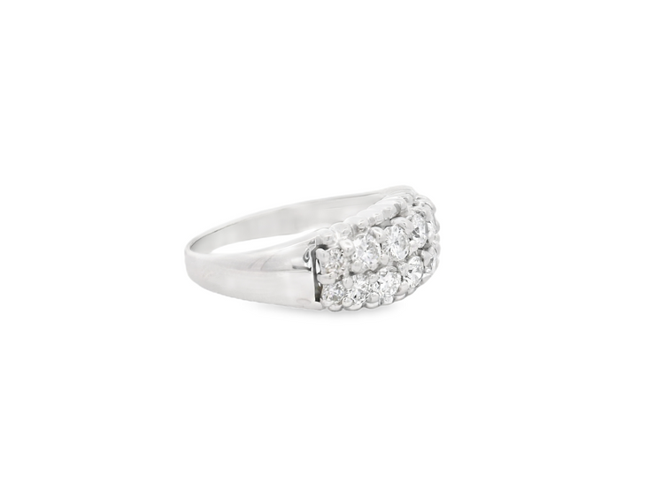 Double Row Diamond Ring