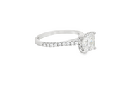 Diamond Engagement Ring - 1 1/2 Ct Cushion Center