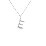 DIAMOND INITIAL 'E' PENDANT