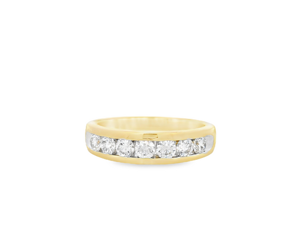 Channel Set Diamond Ring - 1 Ct