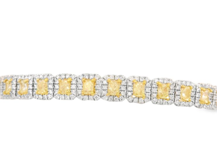 Yellow Diamond Tennis Bracelet