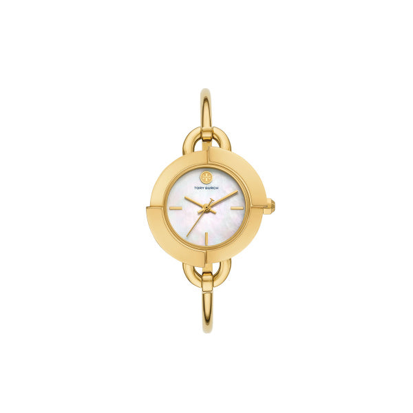 Tory Burch - Miller Bangle Watch Gold Tone With Interchangeable Top Rings