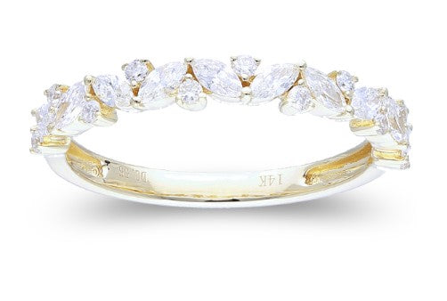 Angled Marquise Diamond Ring