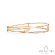 Couture 2-Row Diamond Bangle Bracelet
