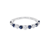 SAPPHIRE & DIAMOND BAND