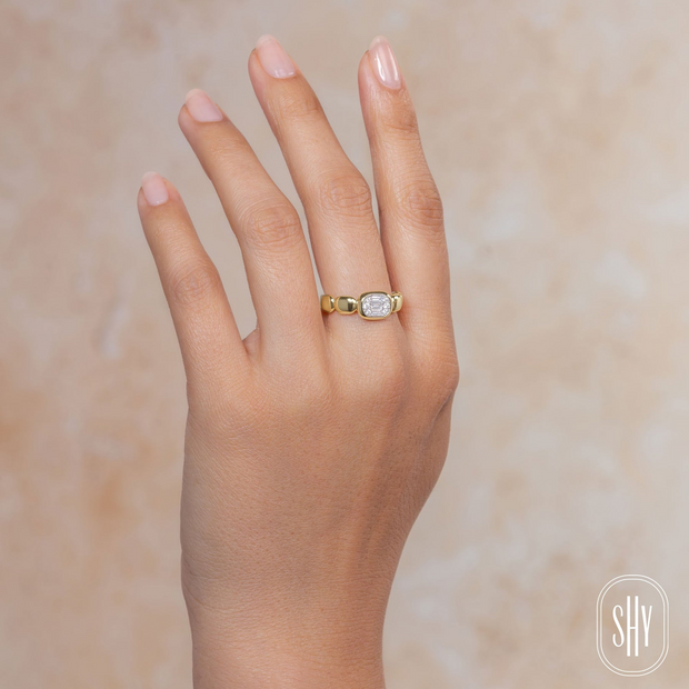 Shy Creation - 0.20Ct Diamond Baguette Ring