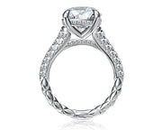 A Jaffe - Pave Diamond Engagement Ring Setting