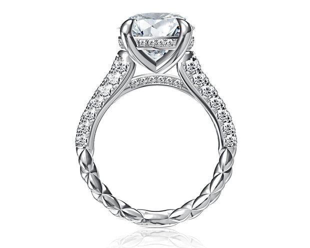 A Jaffe - Pave Diamond Engagement Ring Setting