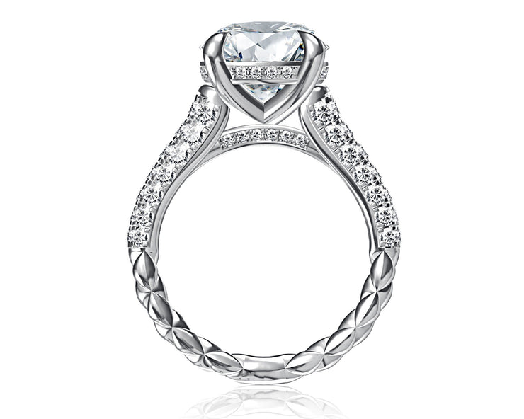 A Jaffe - Pave Diamond Engagement Ring Setting