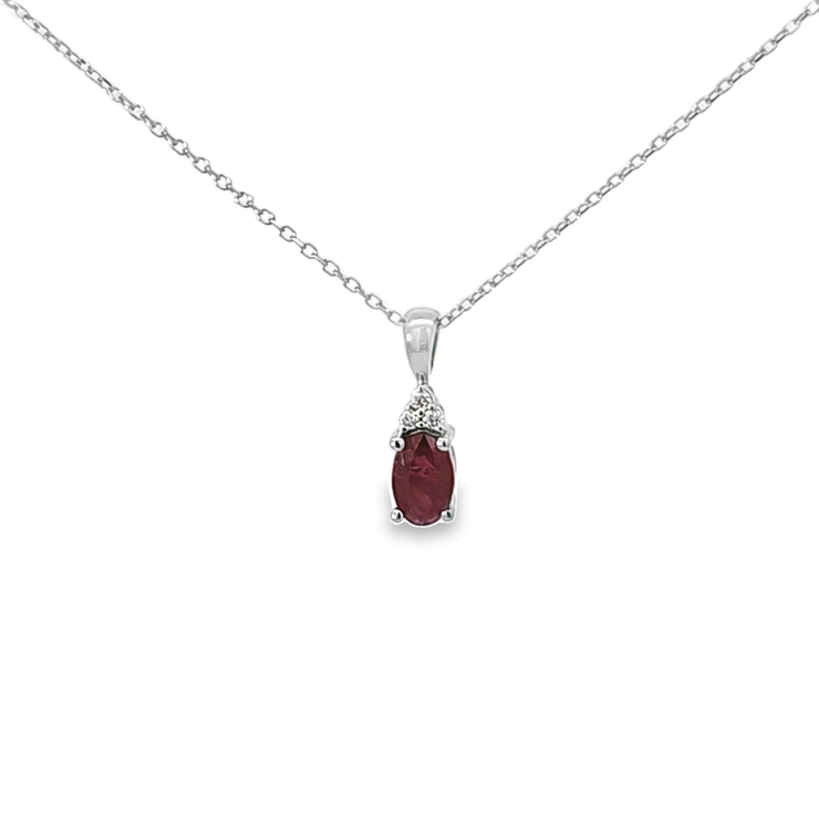 RUBY & DIAMOND PENDANT