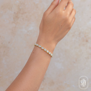 Shy Creation - 1.00Ct Diamond Baguette Flexible Bangle