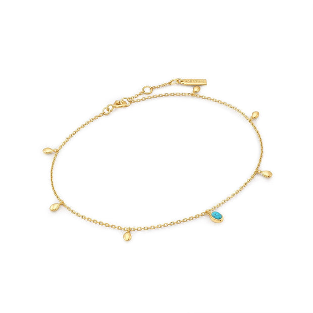 ANIA HAIE - TURQUOISE DROP ANKLET