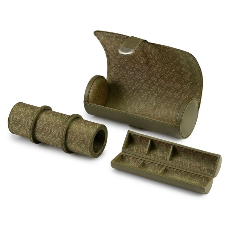 WOLF - Earth Triple Watch Roll - OLIVE