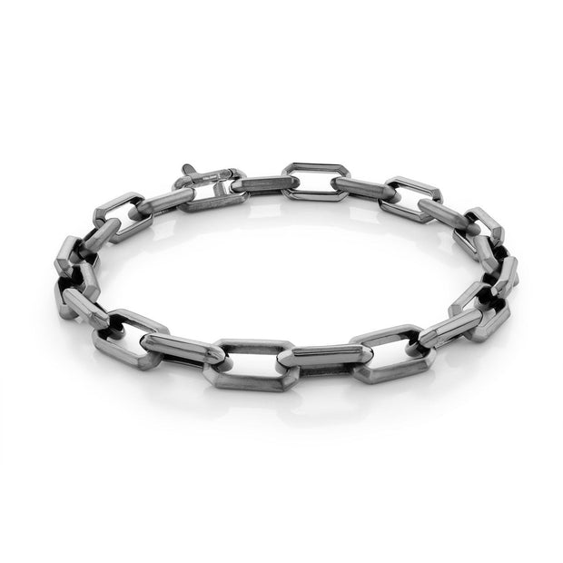 ITALGEM STEEL – RECTANGLE LINK BRACELET