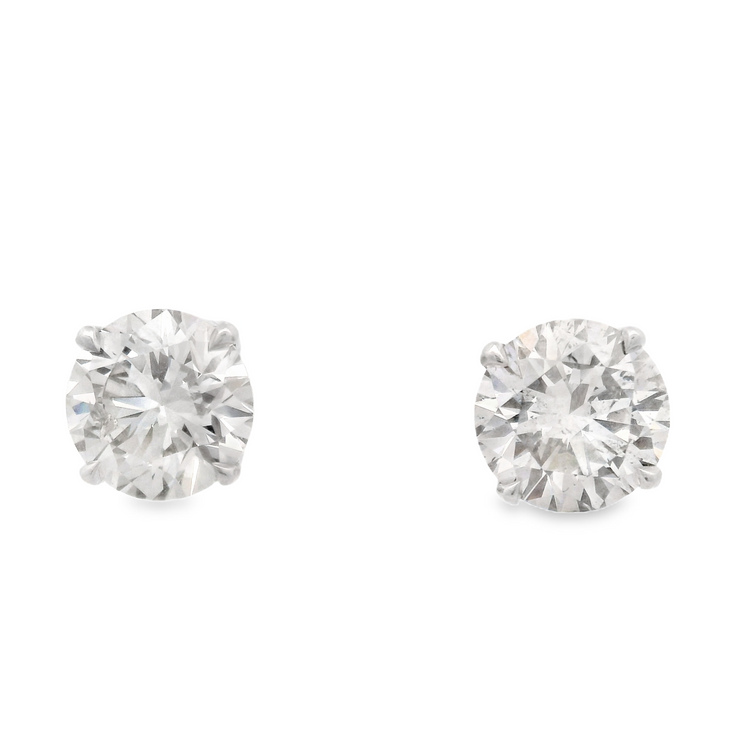 Diamond Stud Earrings - 4 Ct