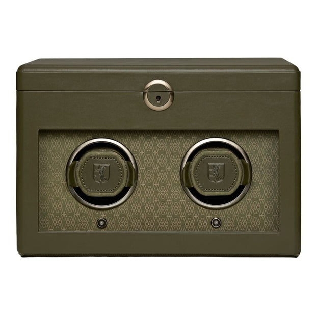 Wolf - Earth Double Watch Winder - Olive