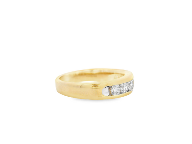 Channel Set Diamond Ring - 1 Ct