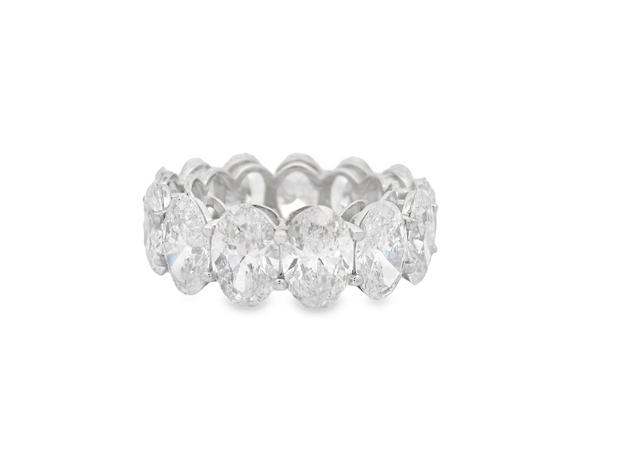 Oval Diamond Eternity Band