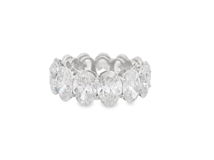 Oval Diamond Eternity Band