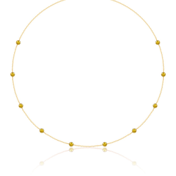 LUVENTE - CITRINE BY THE YARD NECKLACE