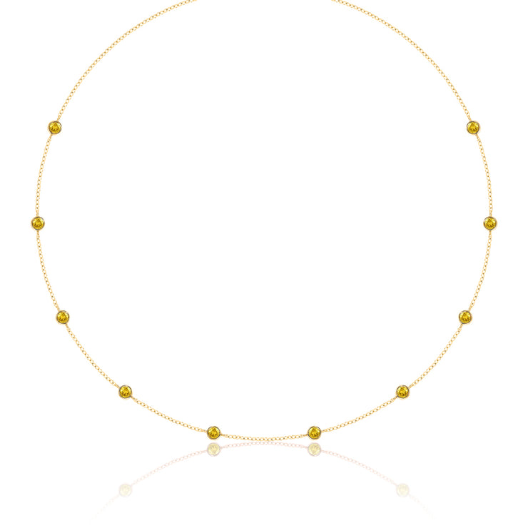 LUVENTE - CITRINE BY THE YARD NECKLACE