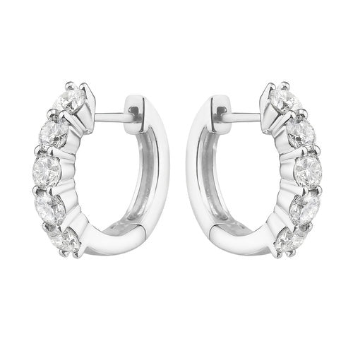 Huggie Hoop Earrings - 1 Ct