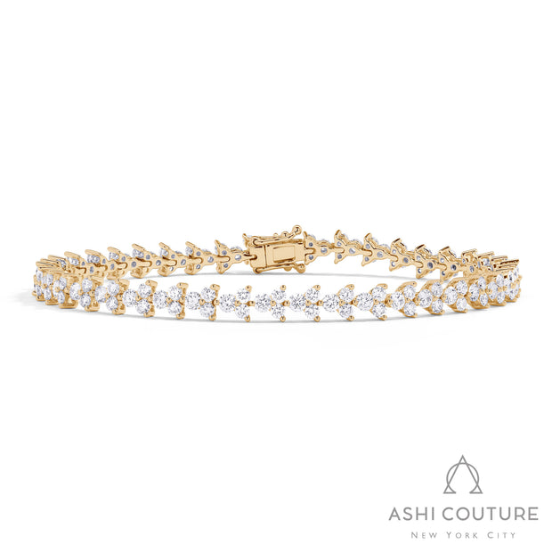 Couture Graduating Arrow Diamond Bracelet