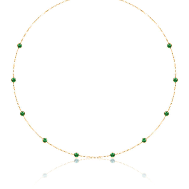 LUVENTE - EMERALDS BY THE YARD NECKLACE
