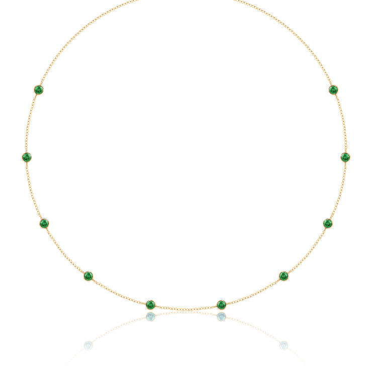 LUVENTE - EMERALDS BY THE YARD NECKLACE