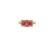 Tourmaline & Diamond Ring